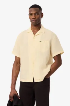 Мужская бежевая рубашка Бежевый 45 Lacoste CH2339056