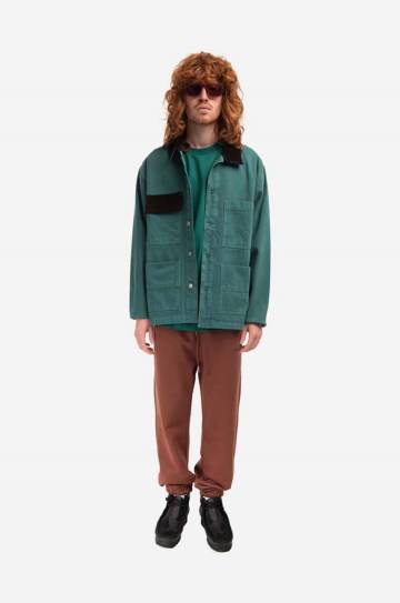 Хлопковые спортивные штаны Drôle de Monsieur цвет коричневый BP100.BROWN-BROWN Хлопковые спортивные штаны Drôle de Monsieur цвет коричневый BP100.BROWN-BROWN