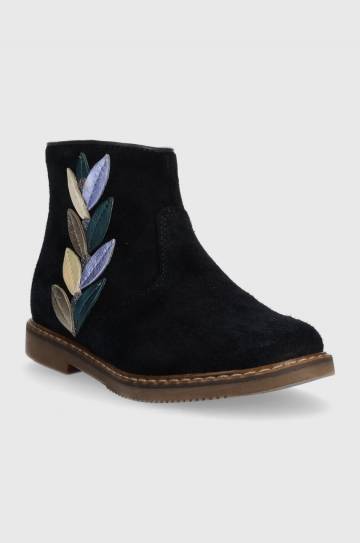 Детские замшевые ботинки Pom Dapi CITY TENDER цвет синий