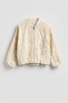 Reserved - Бомбер з вишивкою - бежевий - 504IA-08X