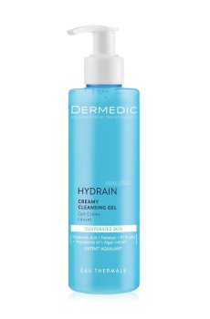 Крем-гель для умывания Dermedic Hydrain Hialuro Creamy Cleansing Gel для сухой, очень сухой и обезвоженной кожи, 200 мл