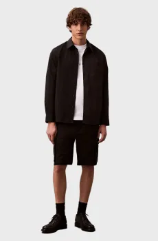 Мужские черные шорты STRAIGHT COMFORT 9 CARGO Черный L Calvin Klein Jeans LV04RB618G