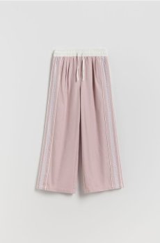 Reserved - Штани з мереживними лампасами - пильно-рожевий - 187HN-39X