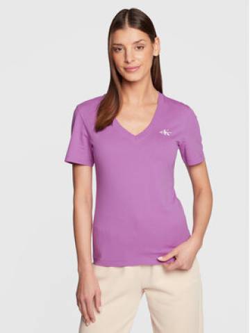 Calvin Klein Jeans Футболка J20J220303 Фіолетовий Slim Fit Calvin Klein Jeans Футболка J20J220303 Фіолетовий Slim Fit