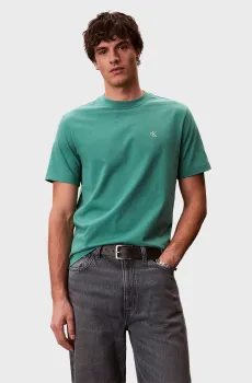 Мужская зеленая футболка EASY MONOGRAM Зеленый M Calvin Klein Jeans LV04RC275G
