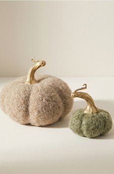 Стоячі декорації у формі гарбузів 2 pack - різнобарвний