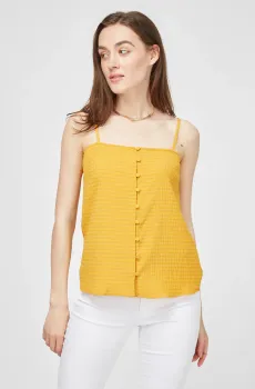 Женский желтый топ Желтый 34 Naf Naf PENC86