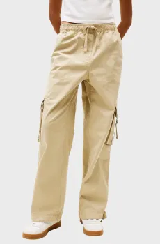 Женские бежевые карго ELASTICATED Бежевый M Tommy Jeans DW0DW20995