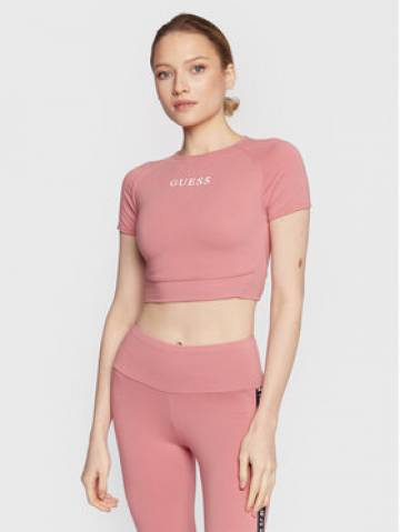 Guess Футболка Aline V3RP16 KABR0 Рожевий Slim Fit Guess Футболка Aline V3RP16 KABR0 Рожевий Slim Fit