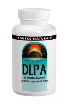 DL-Фенилаланин Source Naturals DLPA 375 мг, 120 таблеток