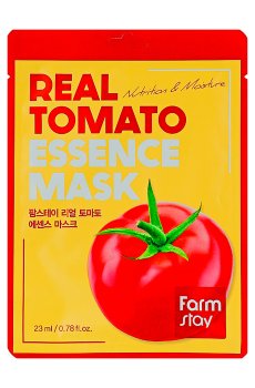 Увлажняющая тканевая маска для лица Farmstay Real Tomato Essence Mask с экстрактом томата, 23 мл