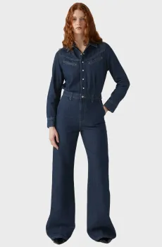 Женский темно-синий джинсовый комбинезон Синий S Levi’s® 003S4;0000