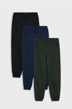 Трикотажні джогери, 3 пари - mid blue