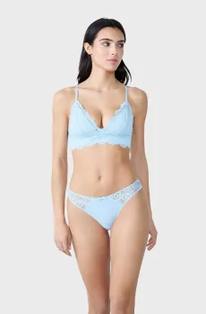 Женские голубые трусики-хипстеры SUCCESS Голубой S Etam 6505647