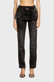Женские черные джинсы D-HOURJIAN Черный 24 Diesel A21370 007DB