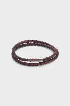Мужской бордовый браслет Красный ONESIZE HUGO 11538
