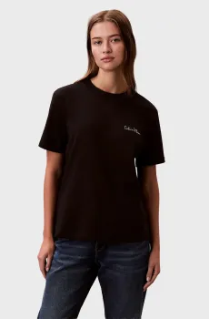 Женская черная футболка CLASSIC Черный L Calvin Klein Jeans LV047E809G