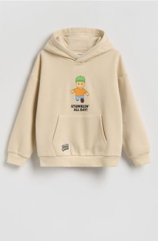 Reserved - Stumble Guys худі з капюшоном - бежевий - 698HR-08X