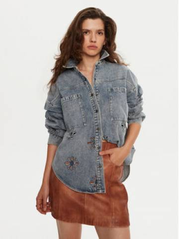 One Teaspoon Джинсова сорочка 26501 Голубий Regular Fit One Teaspoon Джинсова сорочка 26501 Голубий Regular Fit