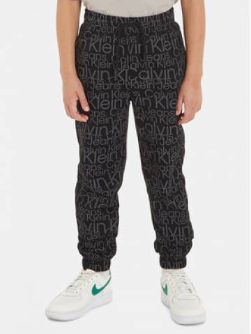 Calvin Klein Jeans Спортивні штани Glow In The Dark IB0IB01896 Чорний Regular Fit Calvin Klein Jeans Спортивні штани Glow In The Dark IB0IB01896 Чорний Regular Fit