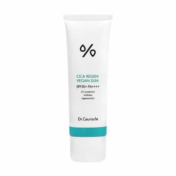 Солнцезащитный крем для лица с центеллой Dr.Ceuracle Cica Regen Vegan Sun SPF 50+ PA++++, 50 мл Солнцезащитный крем для лица с центеллой Dr.Ceuracle Cica Regen Vegan Sun SPF 50+ PA++++, 50 мл