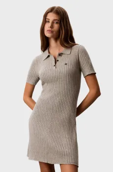 Женское серое платье INTERLOCK Серый M Calvin Klein Jeans LV047G301G