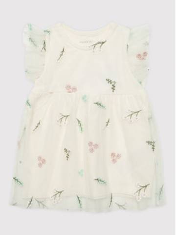 NAME IT Елегантне плаття 13201191 Білий Regular Fit