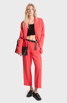 Женские коралловые брюки PLEATED ANKLE PANT Коралловый 42 Michael Kors MS430NCENX