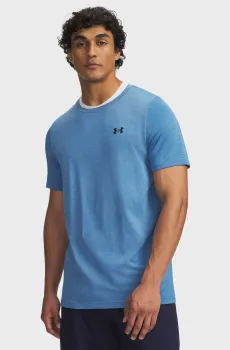 Мужская голубая футболка Vanish Seamless SS Голубой XL Under Armour 6011611-430
