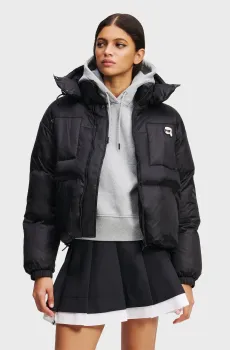 Женская черная куртка IKON Черный XS Karl Lagerfeld A3W15020