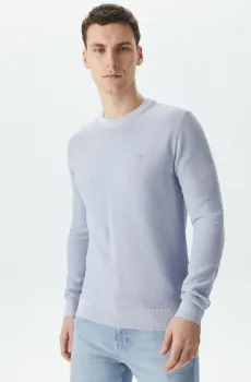 Мужской голубой свитер Голубой L-XL Lacoste AH0412J2G