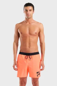 Мужские оранжевые плавательные шорты LOGO BOXER Оранжевый XXL Arena 010893-950