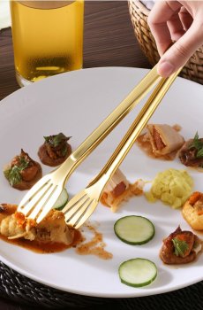 Щипці кухонні - золотий