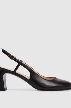 Черные кожаные слингбеки BABETTE