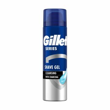 Гель для бритья Gillette Series Очищающий, с углем, 200 мл Гель для бритья Gillette Series Очищающий, с углем, 200 мл
