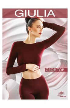 Спортивный топ женский Giulia Crop Top с длинным рукавом, Bubblegum, размер S/M