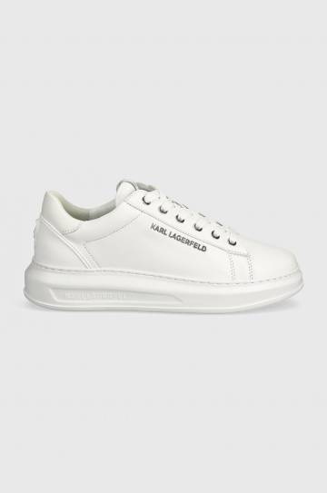 Кожаные кроссовки Karl Lagerfeld KAPRI MENS цвет белый KL52575N Кожаные кроссовки Karl Lagerfeld KAPRI MENS цвет белый KL52575N