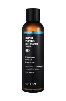 Тонер-бустер для лица WELLAGE Hyper Peptide Skin Booster Toner 1000, 200 мл