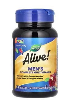Мультивитамины для мужчин Natures Way Alive! Mens Complete Multivitamin, 50 таблеток