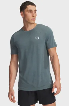 Мужская бирюзовая футболка Vanish Seamless SS Бирюзовый S Under Armour 1382801-587