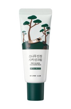 Солнцезащитный крем для лица Round Lab Pine Calming Cica Sunscreen, SPF 50+ PA++++, с экстрактом иголок сосны, 40 мл