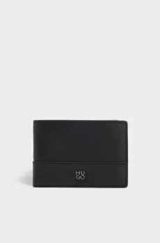 Мужской черный кошелек Черный ONESIZE HUGO 11544