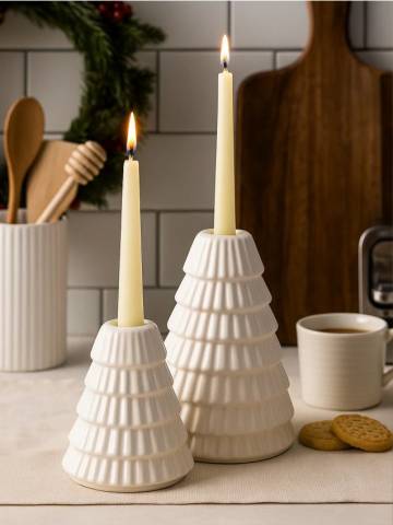 Підсвічники 2 шт - кремовий