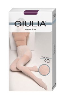Уценка! Колготки женские Giulia Tracery с шортиками, 90 DEN, Plum, размер 3