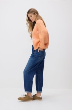 Reserved - Кардиган з вишивкою - помаранчевий - 008JI-22X