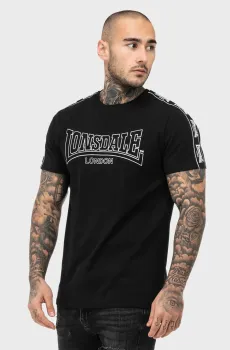 Мужская черная футболка Черный XL Lonsdale 117531