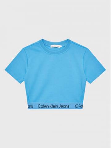 Calvin Klein Jeans Футболка Logo Tape IG0IG01948 Голубий Regular Fit Calvin Klein Jeans Футболка Logo Tape IG0IG01948 Голубий Regular Fit