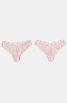 Труси-бразиліана 2 pack - пастельний рожевий
