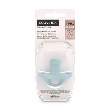 Пустышка анатомическая силиконовая Suavinex Colour Essence голубая, с рождения до 6 месяцев, 1 шт (308085) Пустышка анатомическая силиконовая Suavinex Colour Essence голубая, с рождения до 6 месяцев, 1 шт (308085)