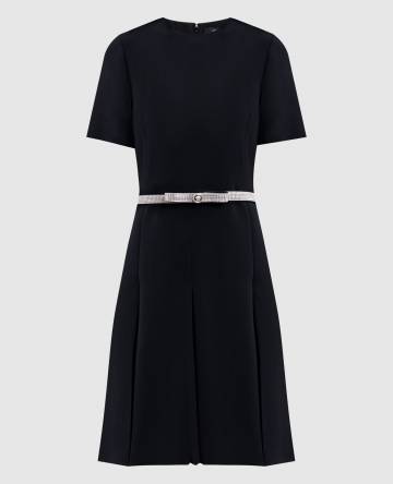 Черное платье мини